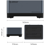 Док-станция для HDD Orico 5828C3-C Grey (5828C3-C-EU-GY-BP)