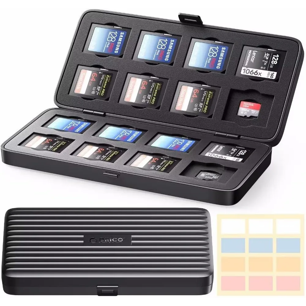 Кейс для накопителей данных Orico MSCD-2 Black - MSCD-2-BK-BP - фото 2