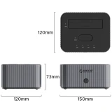 Док-станция для HDD Orico IT28E-C Grey (IT28E-C-EU-GY-BP)