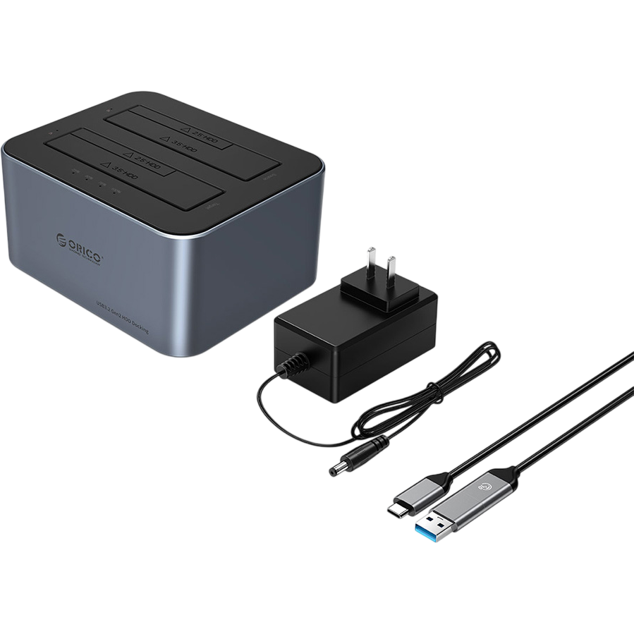 Док-станция для HDD Orico 6626C3-C-V1 Grey - 6626C3-C-V1-EU-GY-BP-HW - фото 2