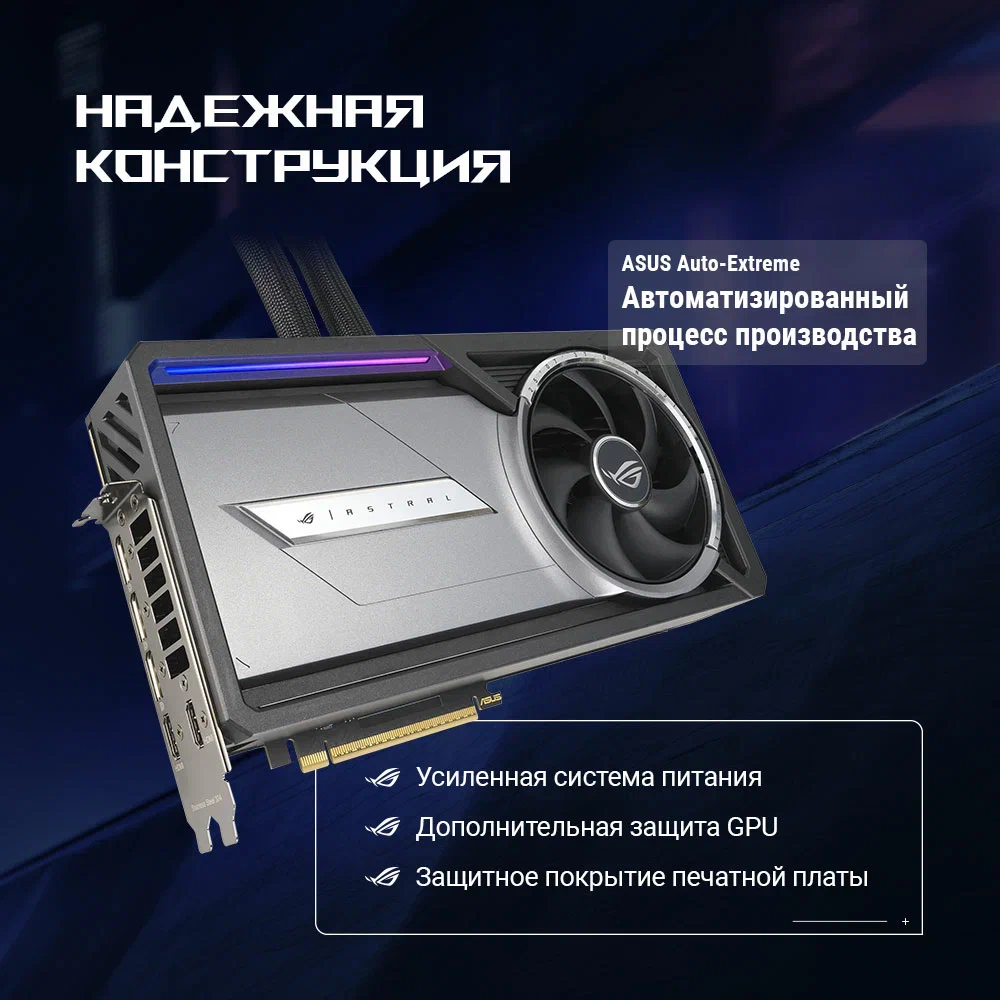 Видеокарта NVIDIA GeForce RTX 5090 ASUS ROG Astral LC OC 32Gb (ROG-ASTRAL-LC-RTX5090-O32G-GAMING) - фото 24