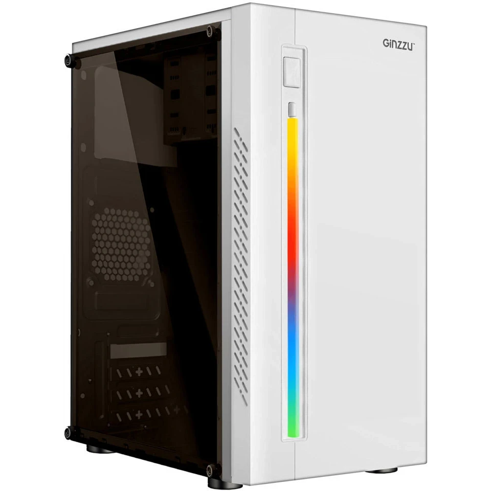 ..... Корпус Ginzzu D390 White Б/У Незначительное повреждение тыльной стороны