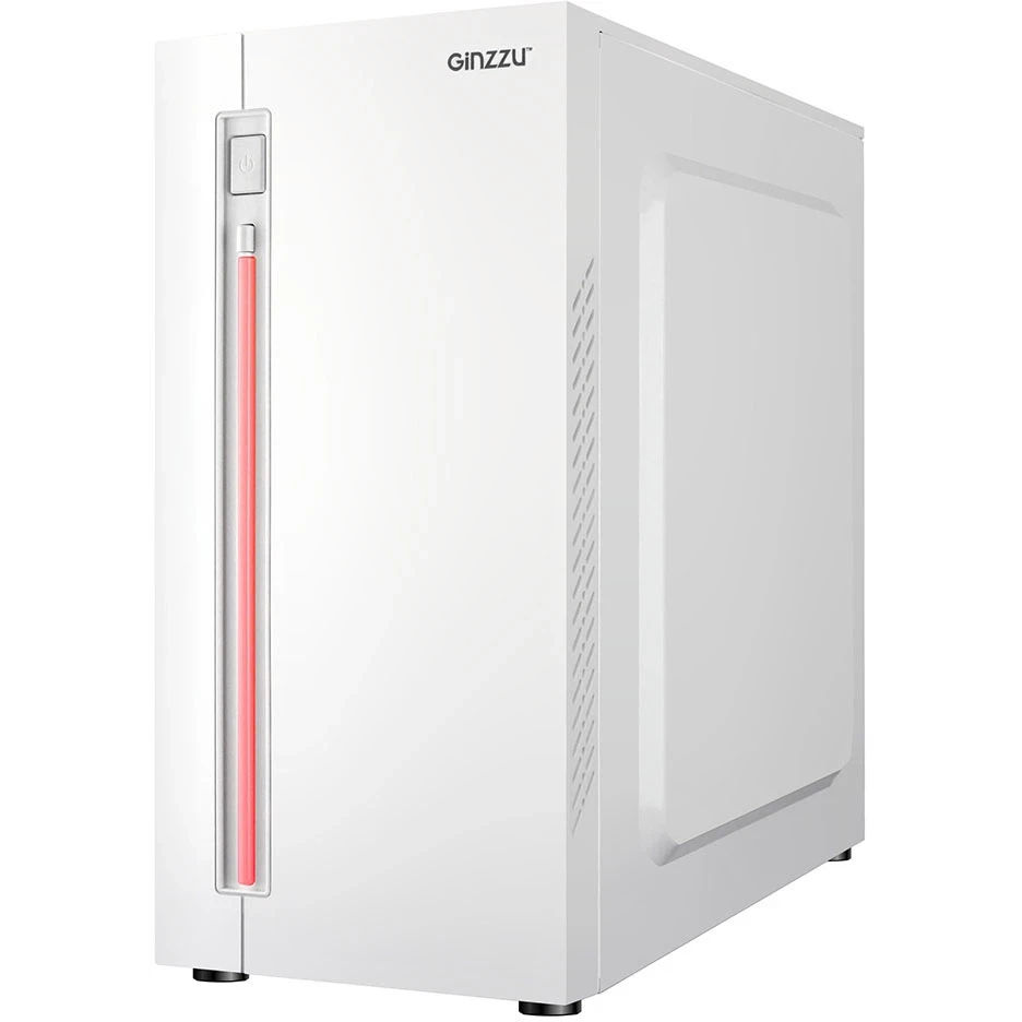 ..... Корпус Ginzzu D390 White Б/У Незначительное повреждение тыльной стороны - фото 2