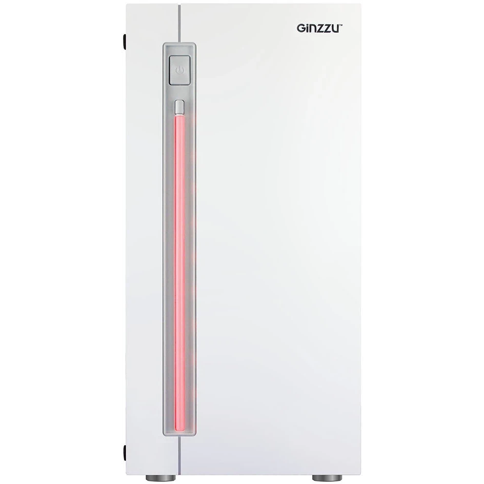 ..... Корпус Ginzzu D390 White Б/У Незначительное повреждение тыльной стороны - фото 3