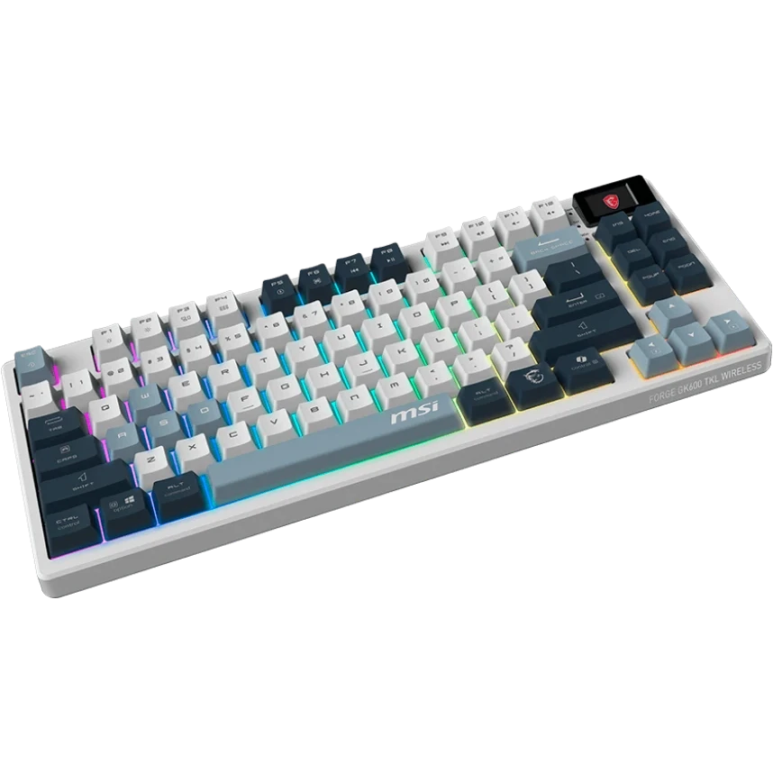 ..... Клавиатура MSI Forge GK600 White (0003) Б/У, повреждена упаковка - S11-43RUP01-HH9 - фото 2