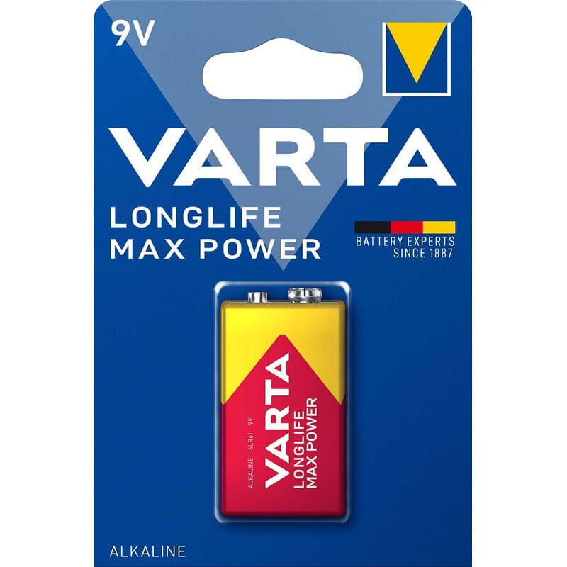 Батарейка Varta Long Life Max Power (9V, 1 шт.) - 04722101401