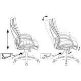 Офисное кресло Бюрократ T-9950PL/BLACK-PU