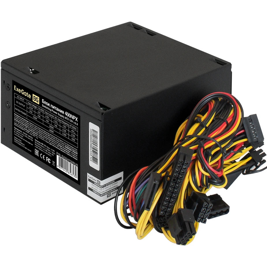 Блок питания 400W ExeGate 400NPX OEM - EX224732RUS - фото 2