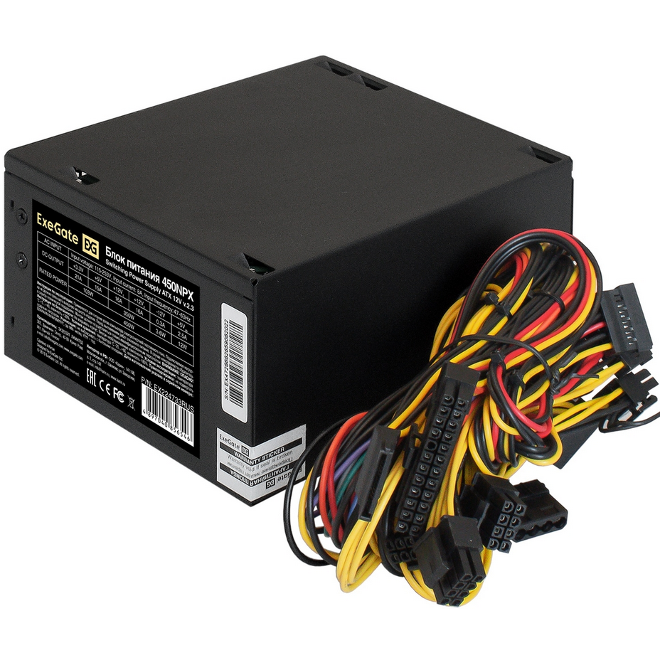 Блок питания 450W ExeGate ATX-450NPX OEM - фото 2