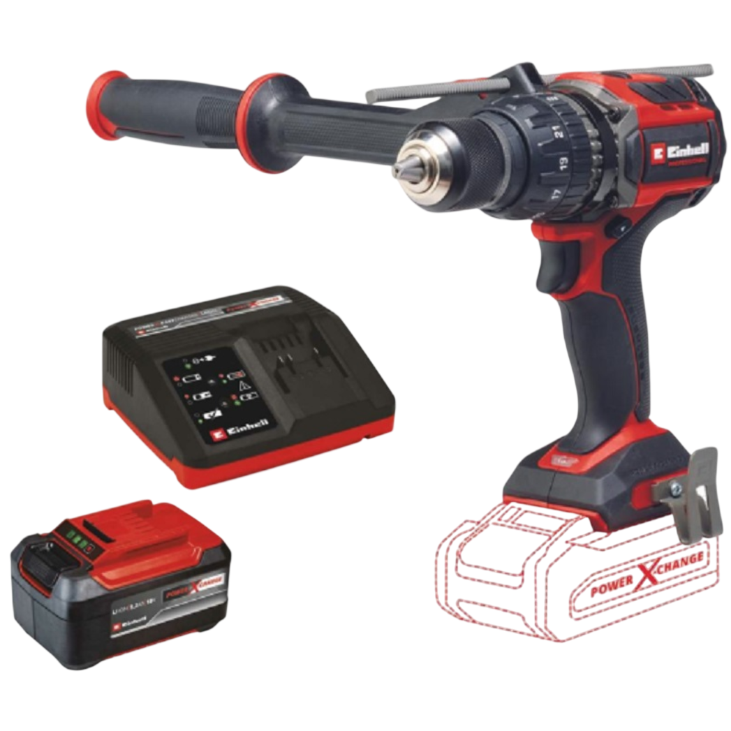 Дрель-шуруповёрт Einhell PXC TP-CD 18/120 Li-i BL - 4514310SET