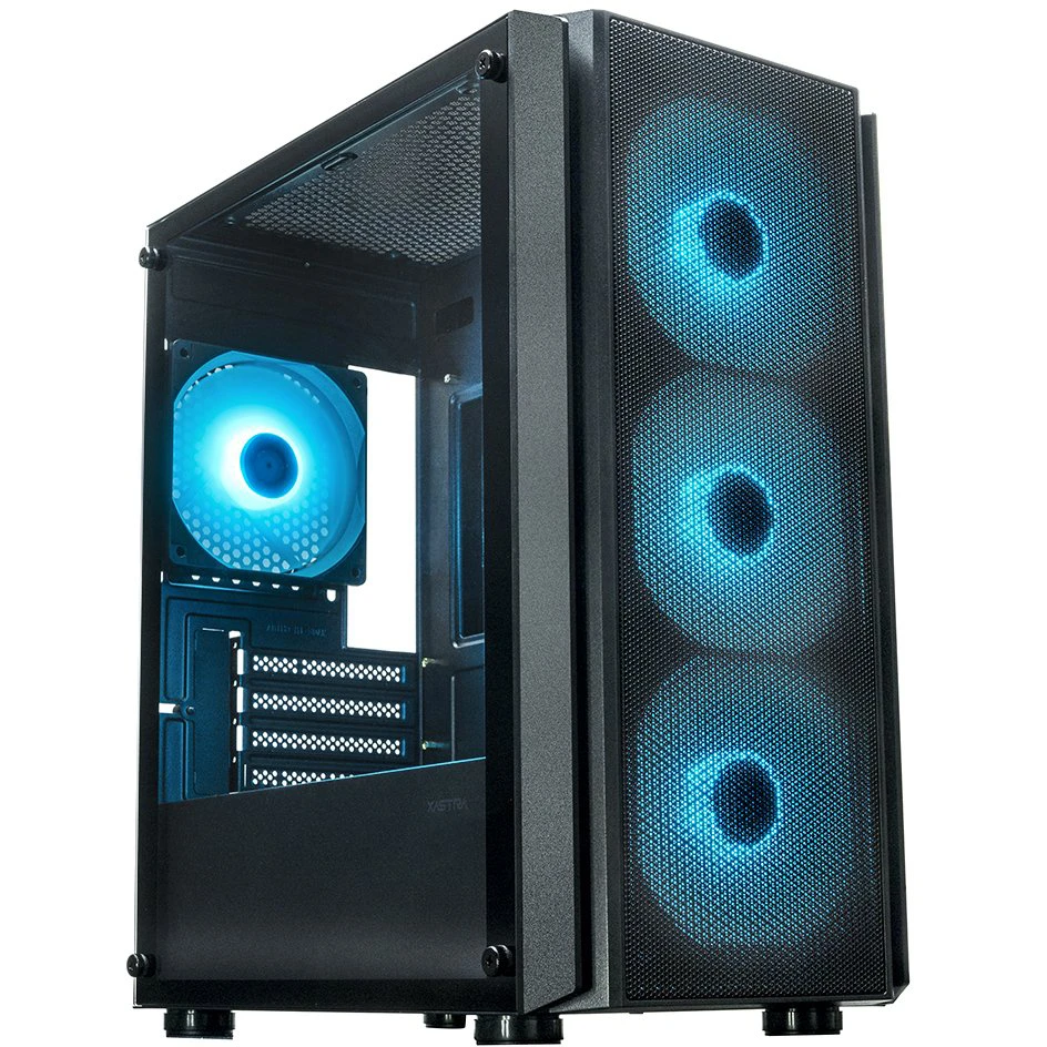 Корпус XASTRA A402M 4ARGB Black - A402M-4FC12A-BK - фото 2