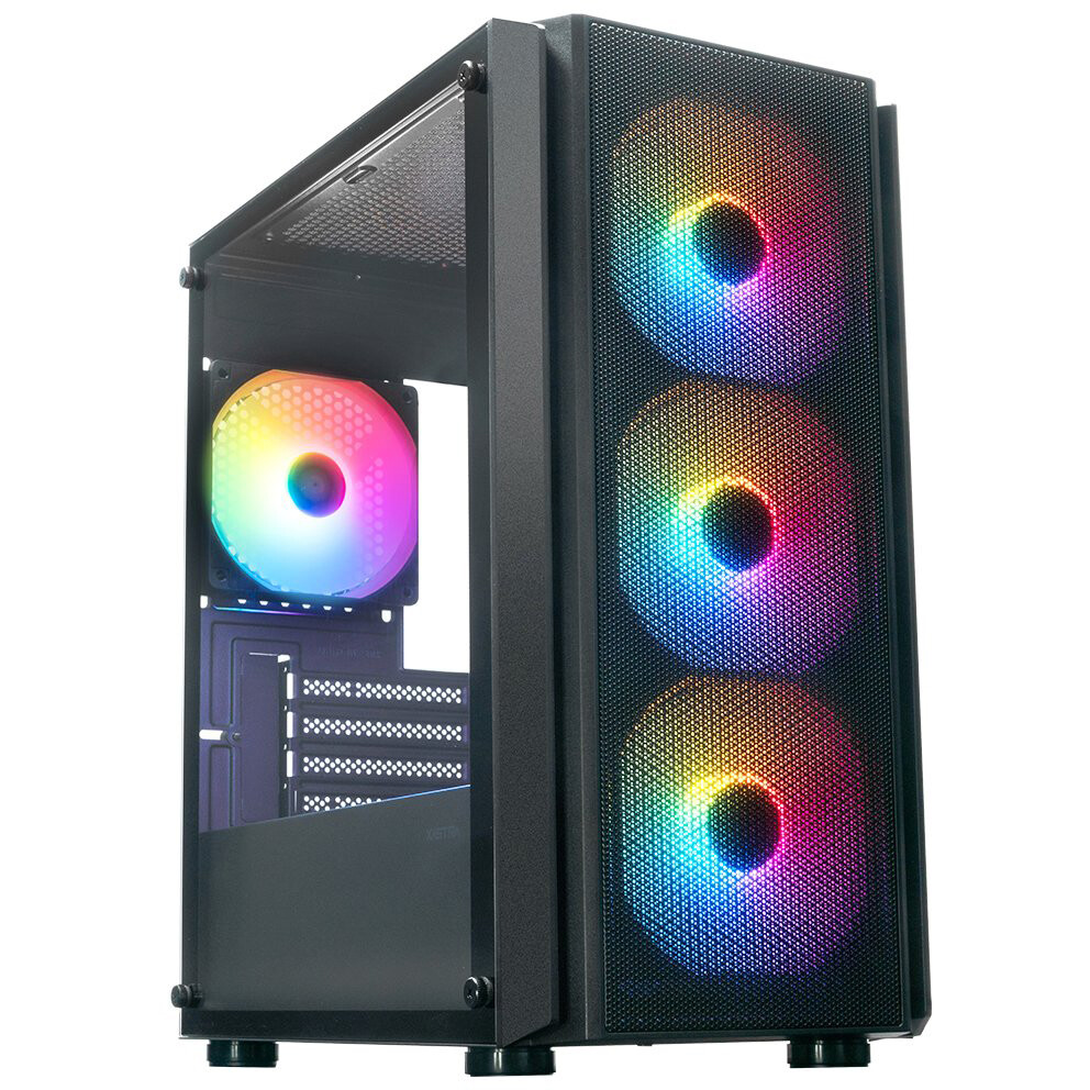 Корпус XASTRA A402M 4FRGB Black