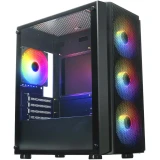 Корпус XASTRA A402M 4FRGB Black (A402M-4FC12F-BK)