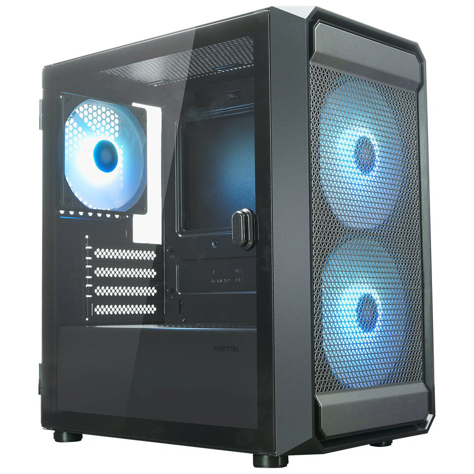 Корпус XASTRA A303M 3ARGB Black - A303M-2FC14A-1FC12A-D - фото 3