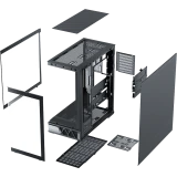 Корпус XASTRA Q700 7FS12A-C10-UC Black (Q700-7FS12A-C10-UC)