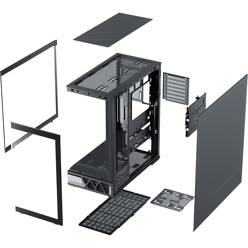 Корпус XASTRA Q700 7FS12A-C10-UC Black - Q700-7FS12A-C10-UC - фото 9