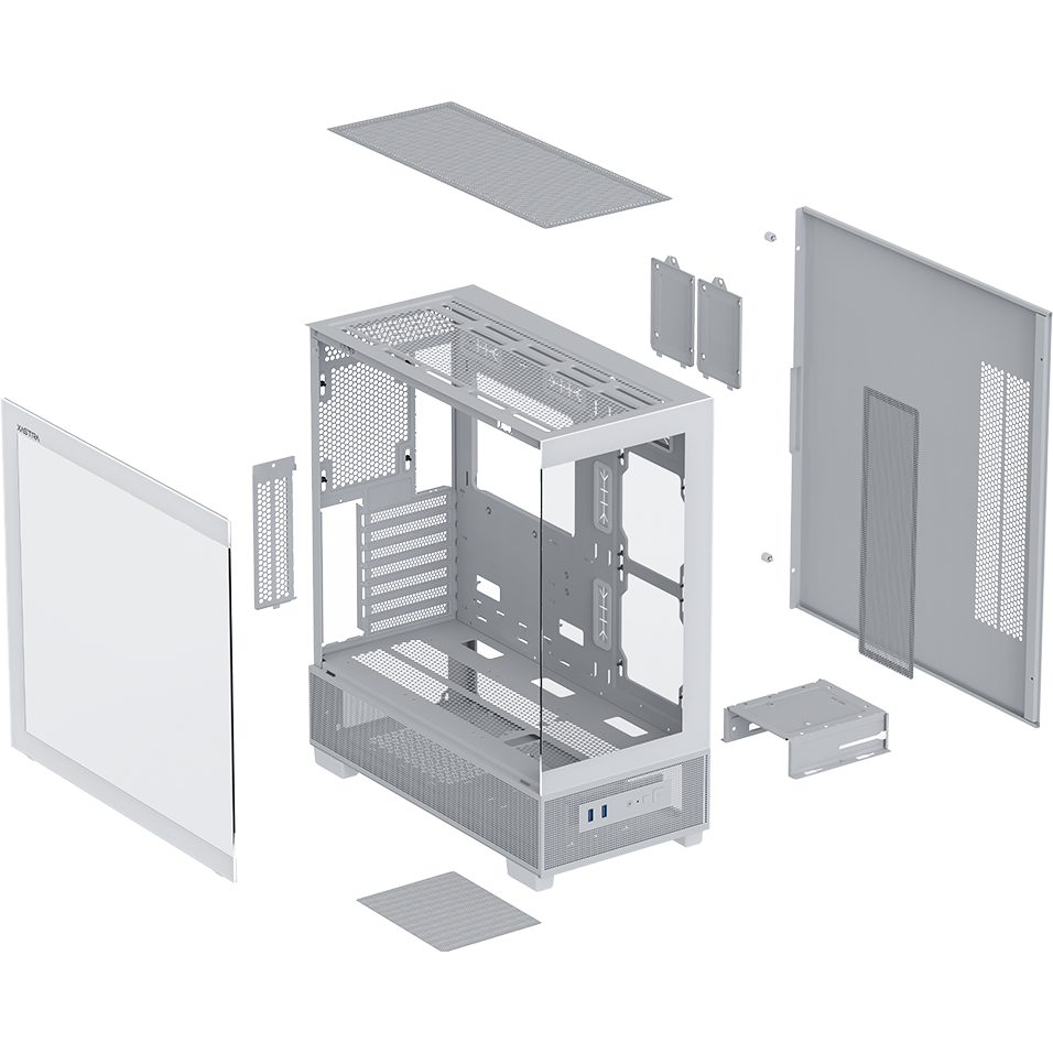 Корпус XASTRA Q500 3ARGB-C10 White - Q500-3FM12A-C10-WH - фото 10