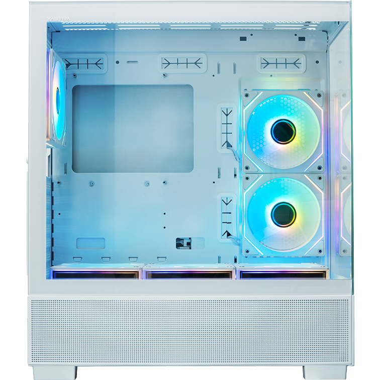 Корпус XASTRA Q500 6ARGB-C10-UC White - Q500-6FM12A-C10-UC-WH - фото 4