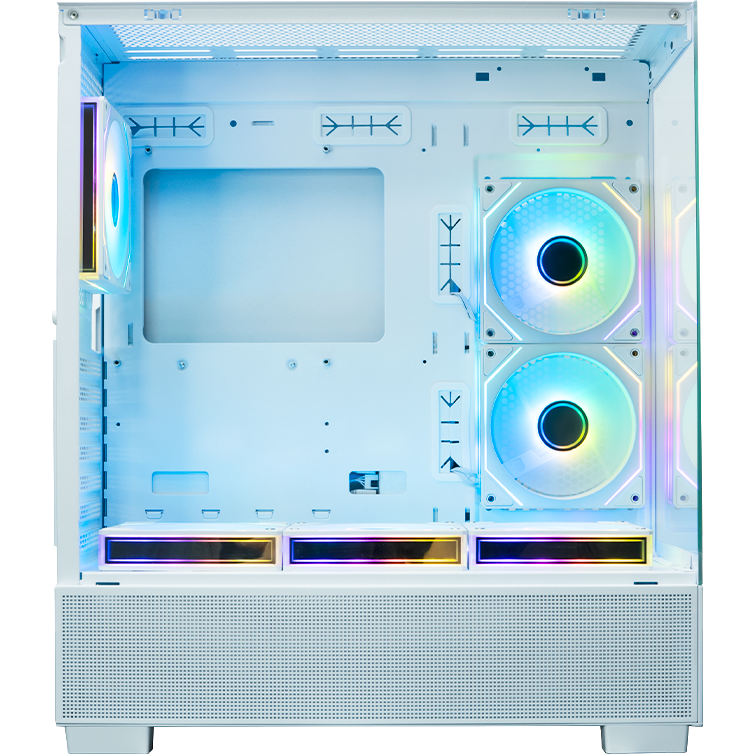 Корпус XASTRA Q500 6ARGB-C10-UC White - Q500-6FM12A-C10-UC-WH - фото 5