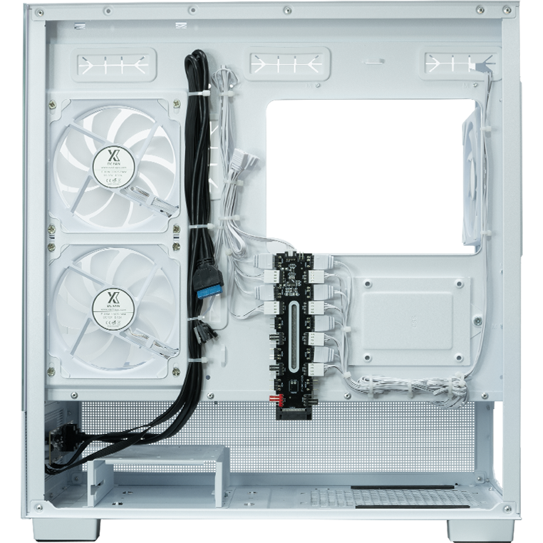 Корпус XASTRA Q500 6ARGB-C10-UC White - Q500-6FM12A-C10-UC-WH - фото 6