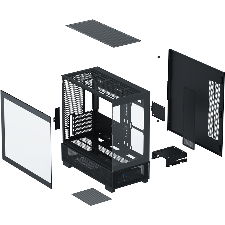 Корпус XASTRA Q500M 0F Black - Q500M-0F - фото 9