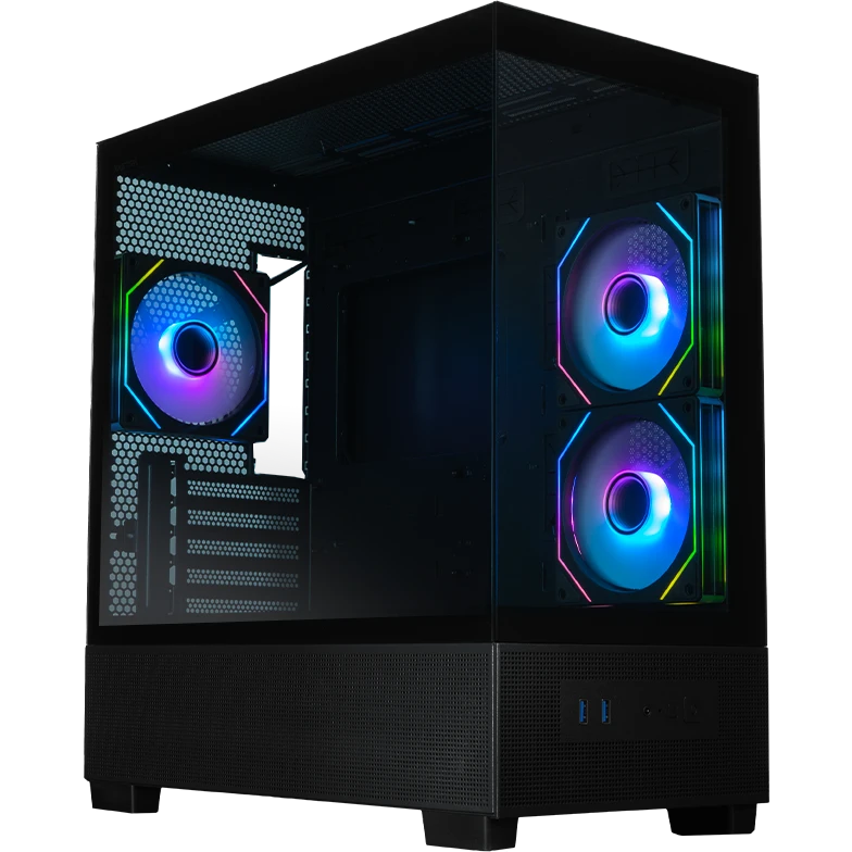 Корпус XASTRA Q500M 3ARGB-C10 Black - Q500M-3FM12A-C10 - фото 2