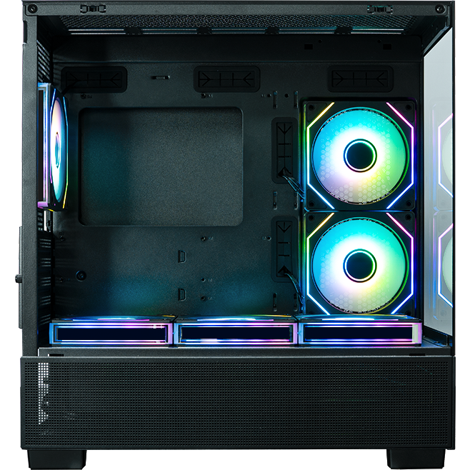Корпус XASTRA Q500M 6ARGB-C10-UC Black - Q500M-6FM12A-C10-UC - фото 6
