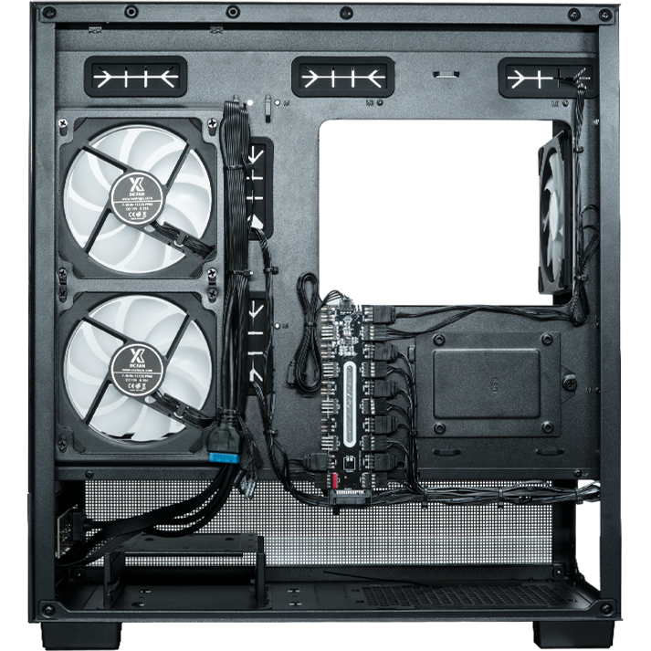 Корпус XASTRA Q500M 6ARGB-C10-UC Black - Q500M-6FM12A-C10-UC - фото 7