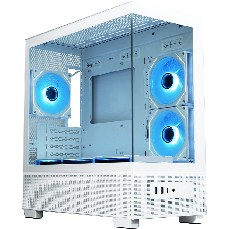 Корпус XASTRA Q500M 6ARGB-C10-UC White - Q500M-6FM12A-C10-UC-WH