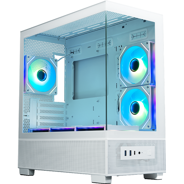 Корпус XASTRA Q500M 6ARGB-C10-UC White - Q500M-6FM12A-C10-UC-WH - фото 2