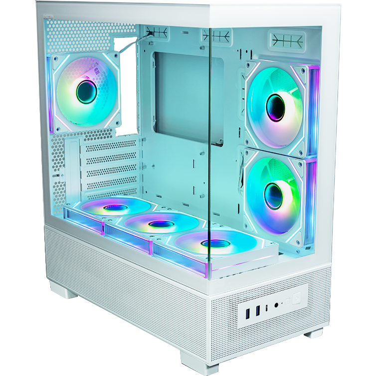 Корпус XASTRA Q500M 6ARGB-C10-UC White - Q500M-6FM12A-C10-UC-WH - фото 3