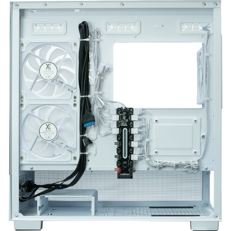 Корпус XASTRA Q500M 6ARGB-C10-UC White - Q500M-6FM12A-C10-UC-WH - фото 7