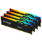 Оперативная память 64Gb DDR5 6000MHz Kingston Fury Beast RGB (KF560C40BBAK4-64) (4x16Gb KIT)