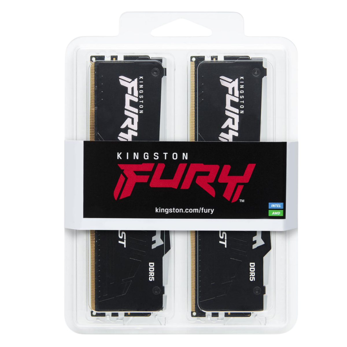Оперативная память 64Gb DDR5 6000MHz Kingston Fury Beast RGB (KF560C40BBAK4-64) (4x16Gb KIT) - фото 3