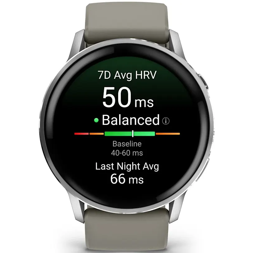 Умные часы Garmin Venu 4 45mm Silver with Silver Gray Silicone Band - 010-03014-01 - фото 2