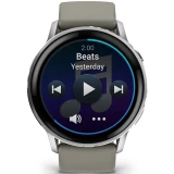 Умные часы Garmin Venu 4 45mm Silver with Silver Gray Silicone Band (010-03014-01)