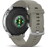 Умные часы Garmin Venu 4 45mm Silver with Silver Gray Silicone Band (010-03014-01)