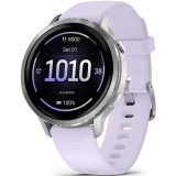 Умные часы Garmin Venu 4 41mm Silver with Periwinkle Silicone Band (010-03013-01)