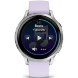 Умные часы Garmin Venu 4 41mm Silver with Periwinkle Silicone Band (010-03013-01)