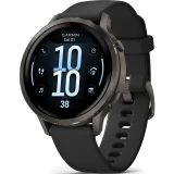 Умные часы Garmin Venu 4 41mm Slate with Black Silicone Band (010-03013-02)