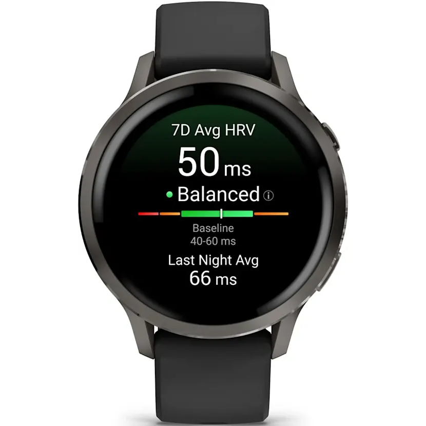 Умные часы Garmin Venu 4 41mm Slate with Black Silicone Band - 010-03013-02 - фото 2