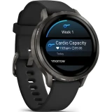 Умные часы Garmin Venu 4 41mm Slate with Black Silicone Band (010-03013-02)