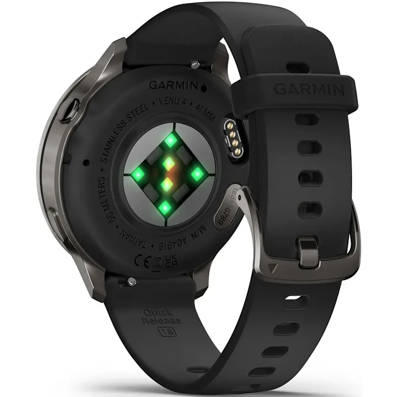 Умные часы Garmin Venu 4 41mm Slate with Black Silicone Band - 010-03013-02 - фото 6