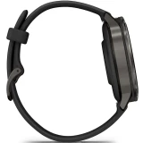 Умные часы Garmin Venu 4 41mm Slate with Black Silicone Band (010-03013-02)