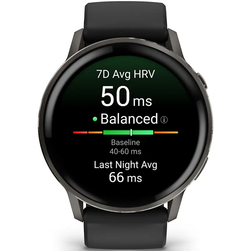 Умные часы Garmin Venu 4 45mm Slate with Black Silicone Band - 010-03014-00 - фото 2