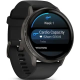 Умные часы Garmin Venu 4 45mm Slate with Black Silicone Band (010-03014-00)