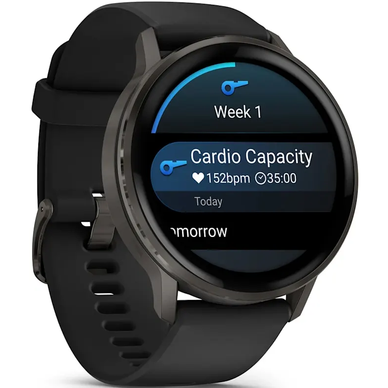Умные часы Garmin Venu 4 45mm Slate with Black Silicone Band - 010-03014-00 - фото 3