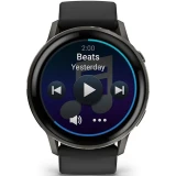 Умные часы Garmin Venu 4 45mm Slate with Black Silicone Band (010-03014-00)