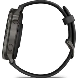 Умные часы Garmin Venu 4 45mm Slate with Black Silicone Band (010-03014-00)