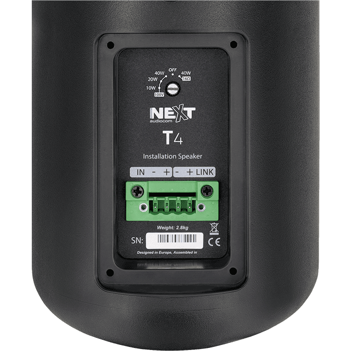 Акустическая система NEXT Audiocom T4 Black - ACP01953 - фото 3